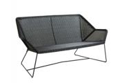 Cane-line Breeze 2 pers. Sofa Black fra Havemøbelland