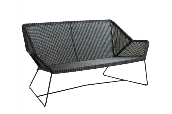 Cane-line Breeze 2 pers. Sofa Black fra Havemøbelland